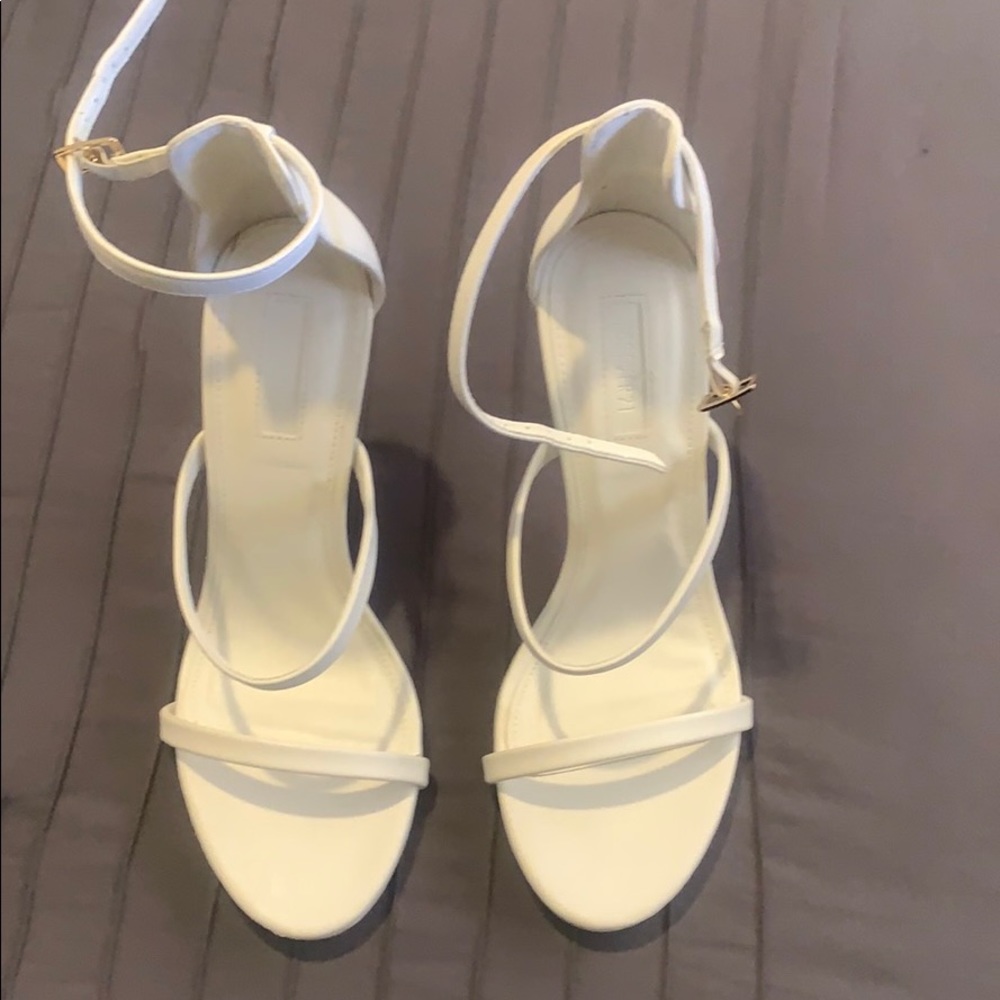 White Forever 21 heels.